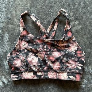 Floral Lululemon sports bra